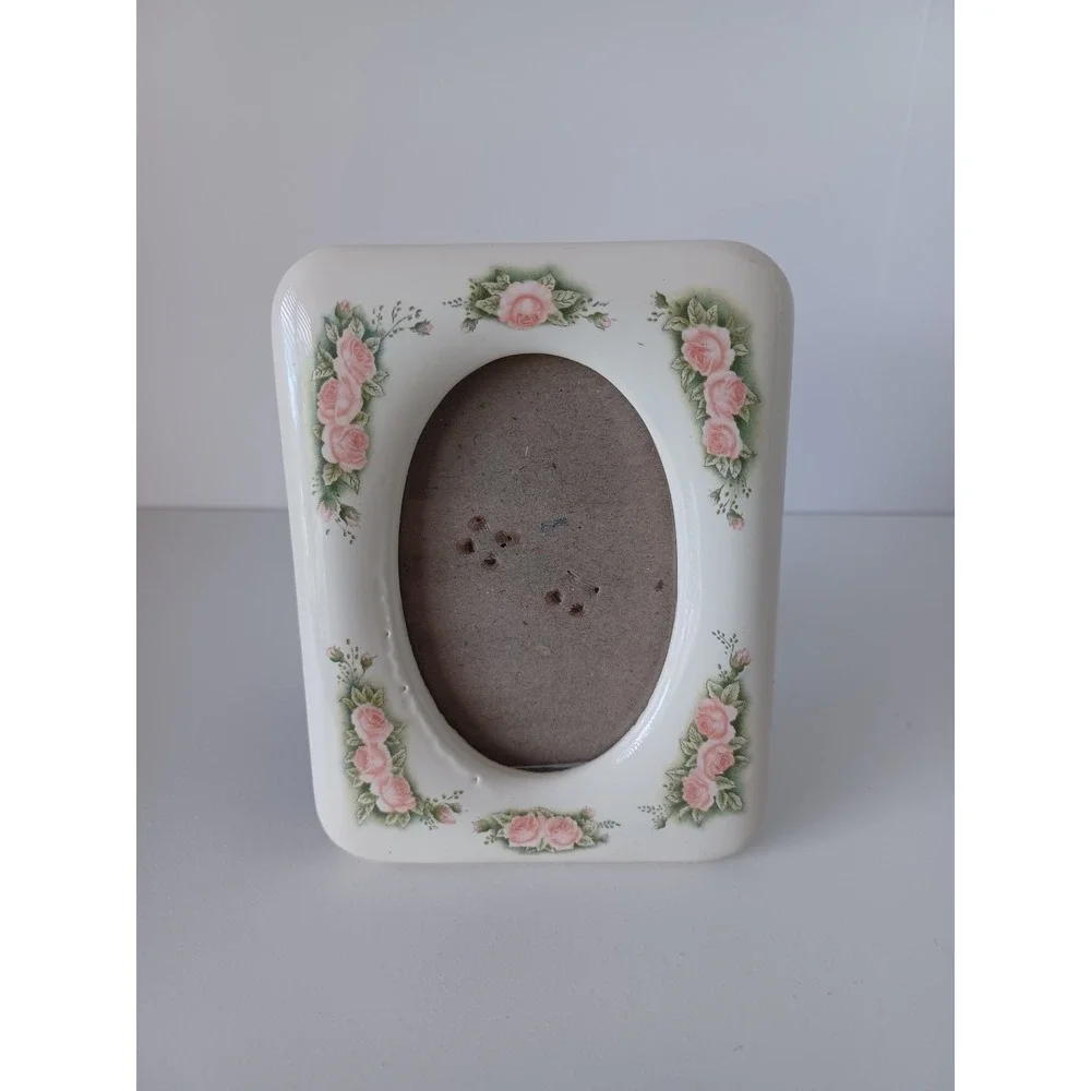 Vintage Small Multicolor Flower Picture Frame Home Decor